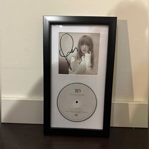 Taylor Swift SIGNED The Tortured Poets Department TTPD Framed CD Booklet